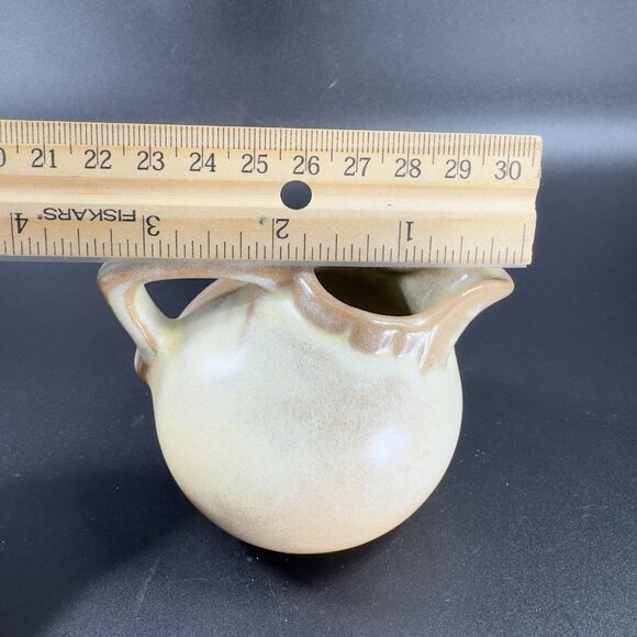 Vintage Frankoma Miniature Creamer Pitcher Glazed in Brown Hand Made Marked VTG - Picture 3 of 11